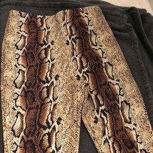 Brand new snake print skinny pants